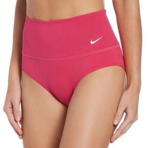 NWT Nike Women's Essential High Waist Bottom Swimsuit Small Prime Pink